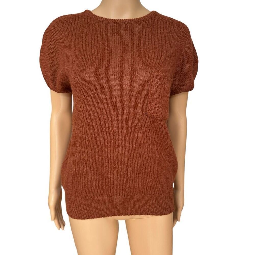 Stepping Stones vintage silk/ramie blend sleeveless sweater size L